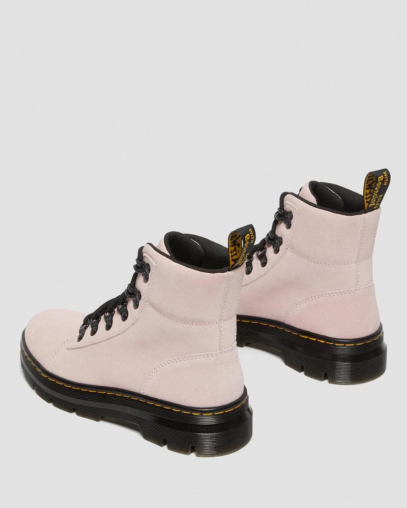 Women's Dr Martens Combs Women Suede Ankle Boots Pink | AU 55PJJ